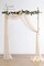 Wedding Arch Draping Fabric 2 Panels 20Ft Nude Chiffon Fabric Drapes Arbor Drapery Wedding Ceremony Reception Swag Decorations